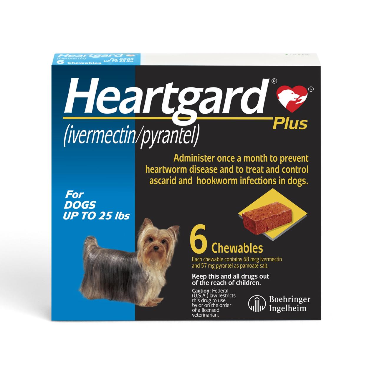 Heartgard Plus Chewables For Dogs Up To 25 Lbs., 6 Month Supply | Petco