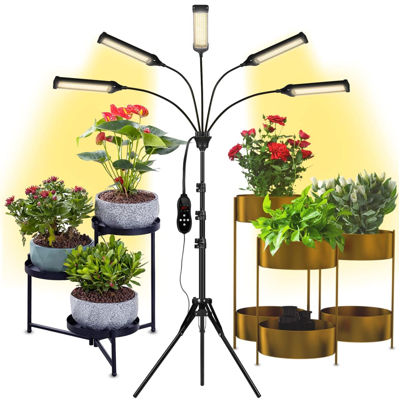Grow Lights For Indoor Plants, Aukphie Full Spectrum Led Grow Light With  Stand, Auto On/Off Timing 3/6/9/12/15/18H & 10 Brightness Levels, Plant  Light For Indoor Plants : Amazon.Ca: Patio, Lawn & Garden