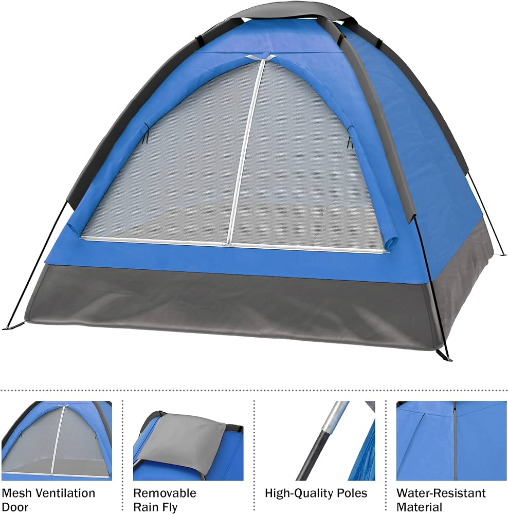 Amazon.Com : 2 Person Tent – Rain Fly & Carrying Bag – Lightweight Dome  Tents For Kids Or Adults – Camping, Backpacking, And Hiking Gear By Wakeman  Outdoors : Backpacking Tents : Sports & Outdoors