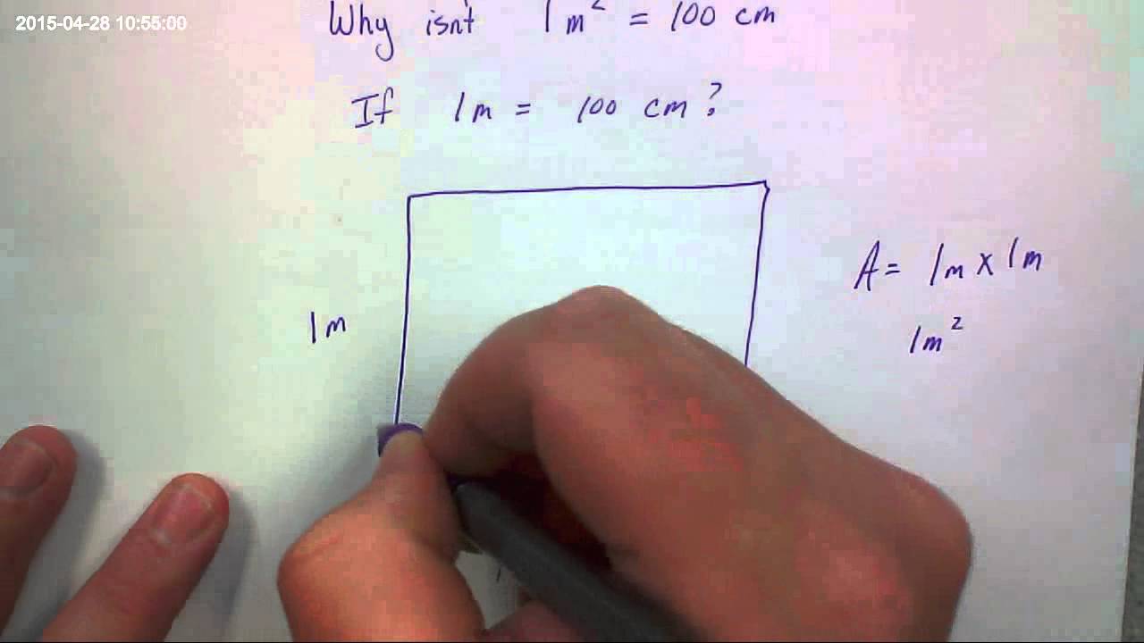 Why Isn'T 1 Square Meter The Same As 100 Square Centimeters? - Youtube