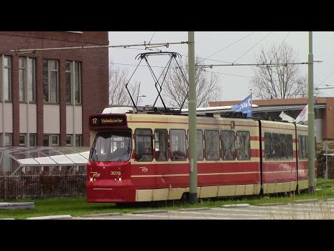HTM Den Haag tramlijn 17 Wateringen - Station Hollands Spoor The Hague Tram Route 17